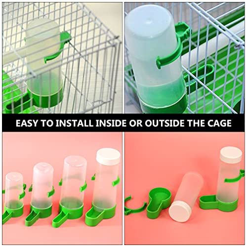 Zerodeko Quail Feeder Hanging Bird Feeder 20PCS Bird Water Dispenser for Cage, Parrot Cup Feeder Bird Parrot Feeding Food Box Portable Feeder Cup Bird Watering Supplies Bird Cage Feeder Drinking Bird