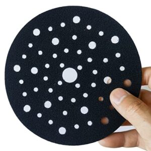 6 inch 53 Holes Premium Hook and Loop Pad Saver for Random Orbital Sanders notably extends the backing pad´s lifetime,Multi Hole Pad Protector (1 Pack)