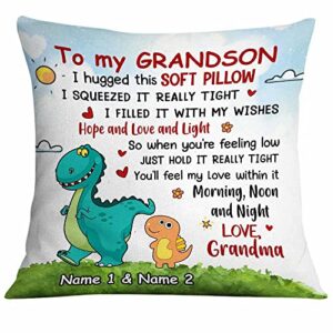 izi pod grandson dinosaur pillow, daughter pillow, granddaughter pillow, autumn silhouette tree pillow, gift for mom, daughter gift, gift-578