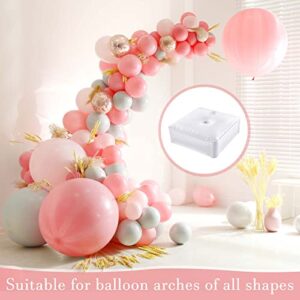Balloon Arch Stands Base Heavy Weight Water Bag for Balloon Column Stand and Arch Kit Balloon Column Supplies Assemble Arch Stand Base for Party Wedding Graduation Birthday Decor, White (4 Pcs)