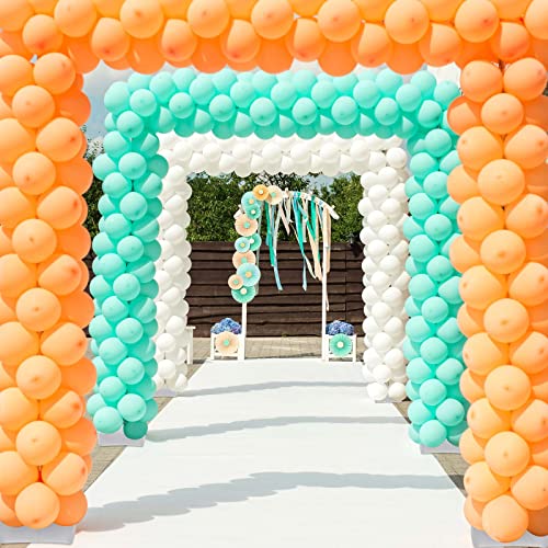 Balloon Arch Stands Base Heavy Weight Water Bag for Balloon Column Stand and Arch Kit Balloon Column Supplies Assemble Arch Stand Base for Party Wedding Graduation Birthday Decor, White (4 Pcs)