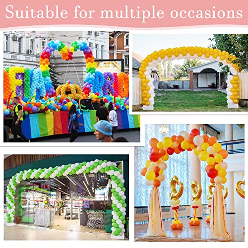 Balloon Arch Stands Base Heavy Weight Water Bag for Balloon Column Stand and Arch Kit Balloon Column Supplies Assemble Arch Stand Base for Party Wedding Graduation Birthday Decor, White (4 Pcs)