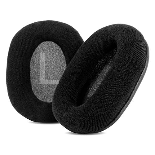 TaiZiChangQin SE-MS7BT Ear Pads Ear Cushions Earpads Replacement Compatible with Pioneer SE-MS7BT MS9BN MS5T Headphone ( Upgrade Black Velour )