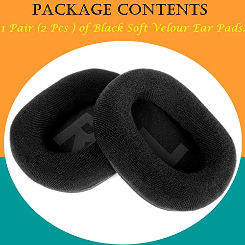 TaiZiChangQin SE-MS7BT Ear Pads Ear Cushions Earpads Replacement Compatible with Pioneer SE-MS7BT MS9BN MS5T Headphone ( Upgrade Black Velour )