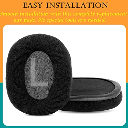TaiZiChangQin SE-MS7BT Ear Pads Ear Cushions Earpads Replacement Compatible with Pioneer SE-MS7BT MS9BN MS5T Headphone ( Upgrade Black Velour )