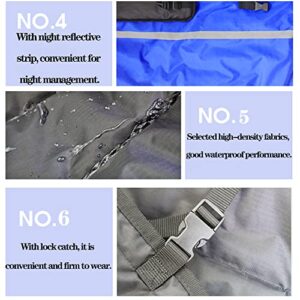 Calf Blanket/Cow Blanket Thickened Warm Calf Clothing Windproof Waterproof Calf Warm Artifact Calf Cattle Blanket for Calf Cold Clothing Blanket for Little Bull/Cattle/Ox Blue