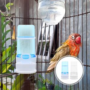 PATKAW Pigeon Supplies 2 Pcs Automatic Bird Feeders Parrot Water Dispenser Hanging Food Water Bowl Bottle for Pet Parrot Budgie Lovebirds Cockatiel Cage Supplies Bird Water Dispenser