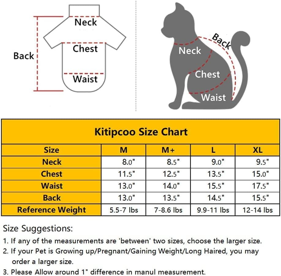 Sphynx Cat Clothes Sleeveless Bodysuit Elastic Hairless Cat Pajamas Pet Clothes Cat Surgery Recovery Suit Wounds and Skin Diseases for Cats Dogs After Surgery Wear Suit L (8.8-11 lbs)