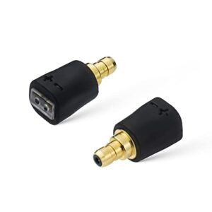 okcsc adapters for sennheiser ie400 pro earbuds male to 2 pin cable female compatible for ie100 ie400 ie400 pro ie500 lossless sound quality deliver for earbuds one pair of headphone converter black