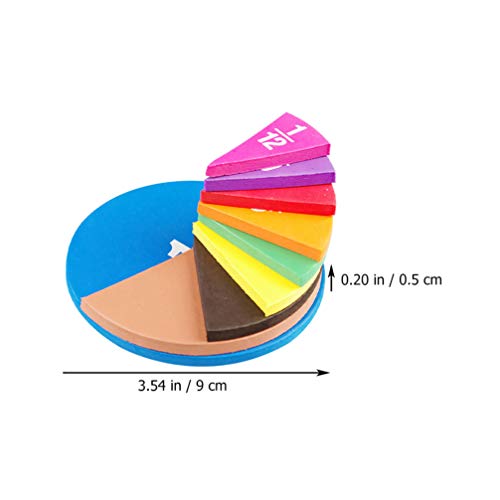 Totority Magnetic Fraction Tiles& Fraction Circles, Fraction Props Teaching Aid Montessori Fraction Math Manipulatives Rainbow Fraction Tower Cubes for Elementary School Homeschool Supplies