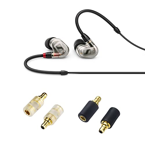 okcsc Adapters for Sennheiser IE400 Pro Earbuds Male to Mmcx Cable Female Compatible for IE100 IE400 IE400 Pro IE500 Lossless Sound Quality for Earbuds One Pair of Headphone Converter Transparent