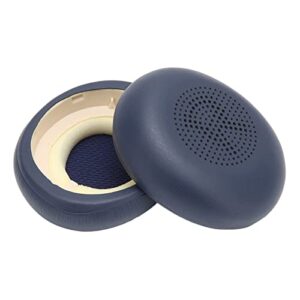 hilitand replacement earpads cushions for jabra elite 45h, ear cushion cover soft protein leather foam ear pads for evolve2 65 (65ms 65uc usb) on-ear wireless headset(dark blue)