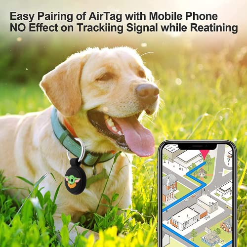 Compatible with AirTag Case Keychain Air Tag Case Holder, AirTags Key Ring Cases/Protective Cover Loop Silicone, Finders Accessories for Luggage Dogs Cat Pet Collar Backpacks