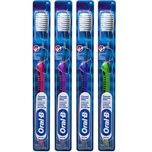 oral-b indicator ortho toothbrush, trimmed for braces, 35 soft (colors vary) - pack of 4