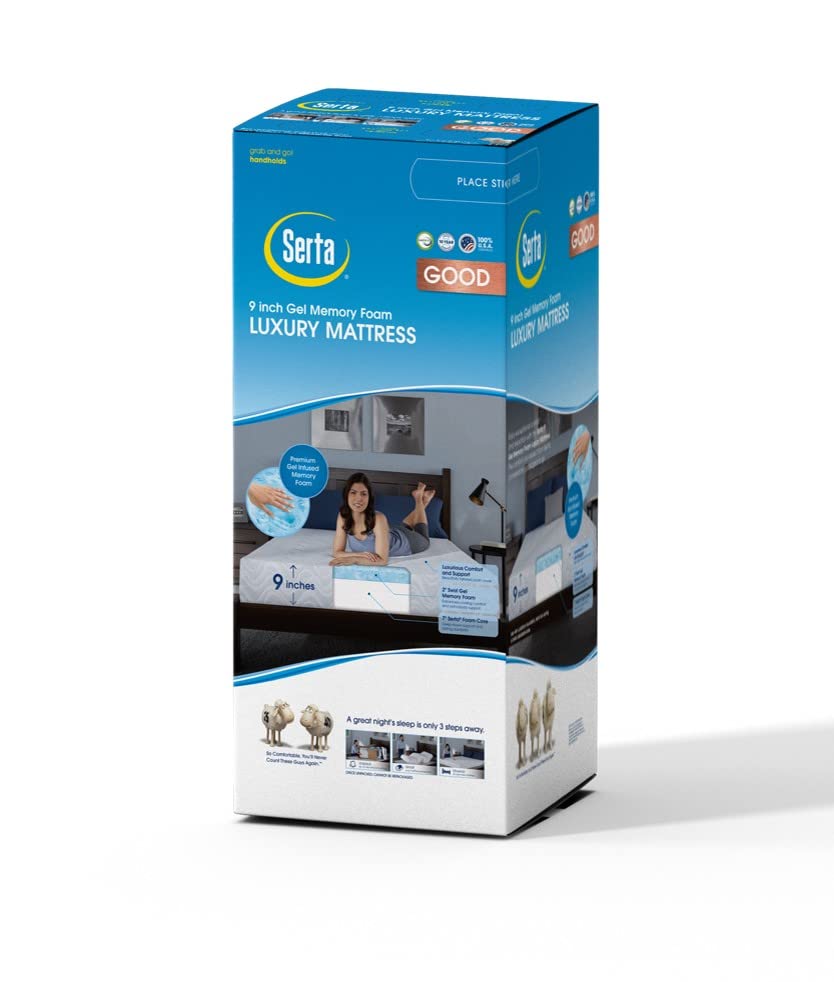 Serta 9" Gel Memory Foam Luxury Mattress