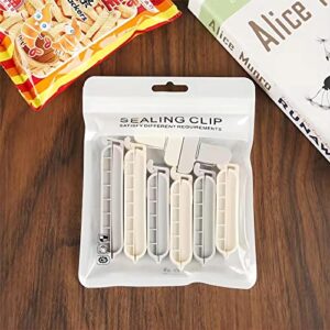 Large, Medium and Small Chip Clip Mix of 8 - Chip Clips with Strong Grips Keep Your Food Fresh These Easy-to-Use Bag Sealers Will Eliminate Waste 8-Piece Sealing Clips