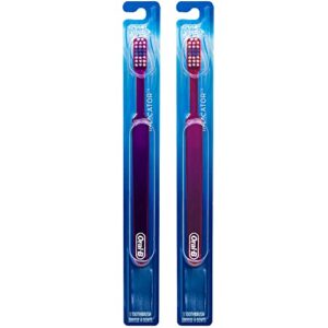 oral-b indicator toothbrush, 20 small head, youth, soft (colors vary) - pack of 2