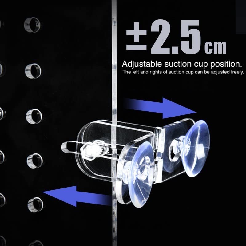 FASANIY Aquarium Tank Dividers Acrylic Clear Board Décor with Suction Cups Accessories 20 30 40 50 Gallon (010-7.87 * 11.81 * 0.79 in)