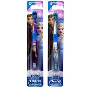 oral-b disney frozen toothbrush, 3+ yrs, extra soft (characters vary) - pack of 2