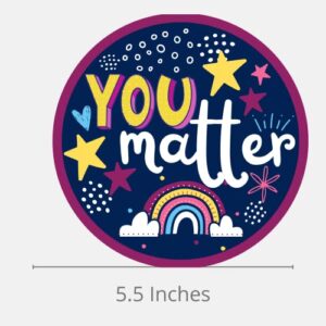 You Matter Inspirational Magnet, Spread Kindness, Mental Health Awareness Decals for Cars, Classrooms, and Whiteboards, Be Kind Quotes, 5.5 Inches