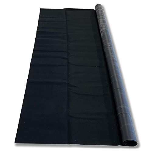 AutoFloorGuard AFG8016 8.3 Foot x 7.3 Foot Golf Cart Small Size Garage Carpet Containment Mat with Stay-Put Corners and Anti-Slip Backing, Black