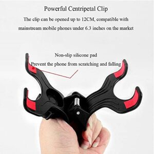 Lazy Bracket - Flexible Solid-Grip Phone Holder with Adjustable Universal Gooseneck Smartphone Stand Cell Phone Holder Gooseneck Mount, Lazy Clamp Clip Flexible Phone Stand for Office Desk Bed