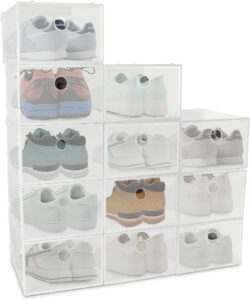 extra large shoe organizer, shoe storage, xl shoe box, clear shoe boxes stackable, shoe boxes clear plastic stackable, shoe storage organizer, shoe storage boxes, shoe case, shoe containers, sneaker storage