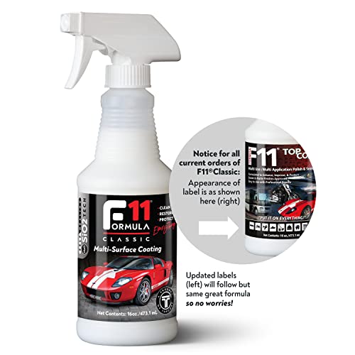 TopCoat F11 Polish & Sealer for Cars, Motorcycles, RVs, and More - High-Performance Surface Sealant - Car Wax Replacement Sealer - Scratch Remover - 16-Ounce Spray Bottle