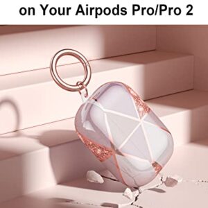 DGege for Airpods Pro Case, Cute Women Airpod Pro 2 Case Cover TPU Protective Skin with Keychain Accessories Compatible with Apple Airpods Pro 1st/2nd Generation Charging Cases, Geometric