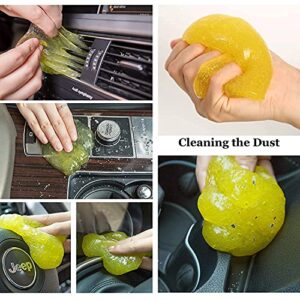 Car Accessories for Women Car Cleaning Gel Keyboard Cleaner Car Detailing Putty Auto Slime Cleaning Goo Magic Dust Cleaning Tool for Keyboards, Car Vents, Cameras, Printers, Calculators, Screens