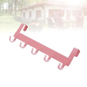 3pcs Punch Cabinet Free Hat Art Pink Wall Coat for Clothes Kitchen Bedroom Hooks Keys Rail Door Iron Storage Mounted Hanger Towel Organizer Hook Back Holders Rack