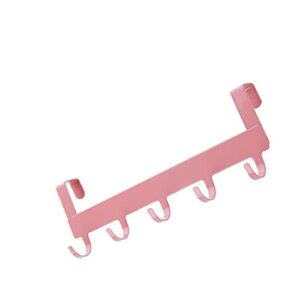 3pcs Punch Cabinet Free Hat Art Pink Wall Coat for Clothes Kitchen Bedroom Hooks Keys Rail Door Iron Storage Mounted Hanger Towel Organizer Hook Back Holders Rack