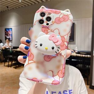 2 pcs Cute cat Collapsible Phone Stand , Kawaii Kitty Expanding Phone Mount Grip Holder , Finger Holder Grip, Anniversary, Christmas, Birthday Gift for gilrs Women