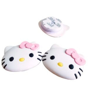 2 pcs Cute cat Collapsible Phone Stand , Kawaii Kitty Expanding Phone Mount Grip Holder , Finger Holder Grip, Anniversary, Christmas, Birthday Gift for gilrs Women