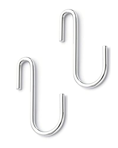 Aecllcea 30 Pack Heavy Duty S Hooks for Hanging Kitchen Utensils, Jeans, Plants, Pots and Pans，Professional S Shaped Hooks for Closet, Wire Shelving, Garage, Garden，Camping