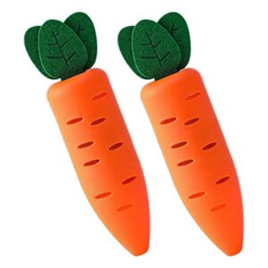 nolitoy car air fresheners refrigerator deodorizer 2 set of carrot shape fridge deodorizer charcoal bags activated carbon bamboo charcoal air purifying bag for wardrobe closet drawer shoe deodorizer