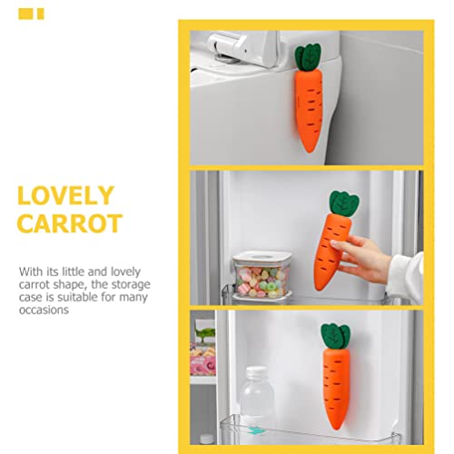 NOLITOY Car Air Fresheners Refrigerator Deodorizer 2 Set of Carrot Shape Fridge Deodorizer Charcoal Bags Activated Carbon Bamboo Charcoal Air Purifying Bag for Wardrobe Closet Drawer Shoe Deodorizer