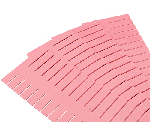 SJZBIN 4PCS 37x7cm Pink Drawer Dividers, Adjustable Drawer Dividers Organizer Separator for Clothes Makeup Storage of Dresser for Bathroom, Bedroom, Kitchen and Office