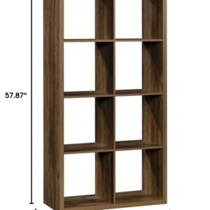 Sauder Miscellaneous Storage 8-Cube Organizer, L: 29.84" x W: 13.03" x H: 57.87", Rural Pine