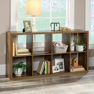 Sauder Miscellaneous Storage 8-Cube Organizer, L: 29.84" x W: 13.03" x H: 57.87", Rural Pine