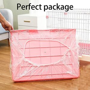 Toysructin 20Pcs Disposable Pet Cage Liner, Plastic Cage Liner Bag Clear Animal Toilet Film, Universal Pet Cage Liners Films for Pets Bunny Hamster Hedgehog Birds Chinchilla Parrot Rats Litter Pan