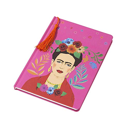Talking Tables Bohemain Décor Office Supplies School Diary Tuition Boho Frida Khalo Notebook, A5, Pink