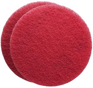 flexis kgs floor cleaning & polishing pads 9 inch, grit 400 - red (2 pack)