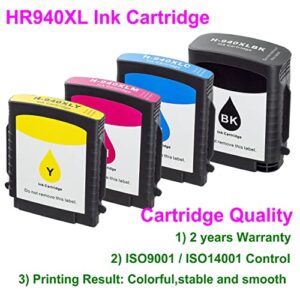 LKB Remanufactured HP940 Printhead C4900A C4901A and 1 Set 940 940XL Ink Cartridge with chip Never Used Replacement for HP Officejet (2PK Printhead and 1 Set Ink Cartridge)-USA