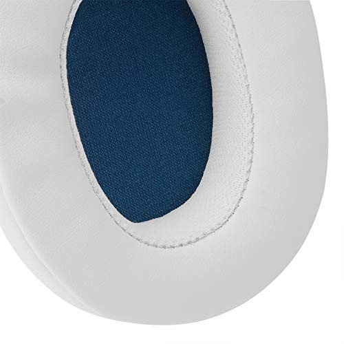 Geekria QuickFit Replacement Ear Pads for Skullcandy Crusher Wireless, Crusher Evo, Crusher ANC, Hesh 3 Headphones Earpads, Headset Ear Cushion Repair Parts (White)