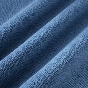 POLYTE Microfiber Cleaning Towel (16x16, 12 Pack Professional, Blue,Camel,Gray)