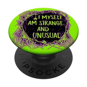 strange and unusual spooky halloween 80s 90s fans green popsockets popgrip: swappable grip for phones & tablets popsockets standard popgrip