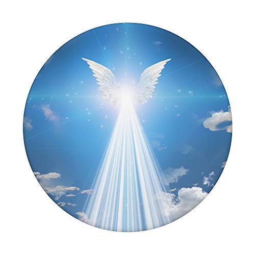 Light From Heaven Wings Of Angels In Blue Sky PopSockets PopGrip: Swappable Grip for Phones & Tablets