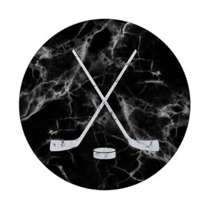 Hockey White Blue Black Pattern - Hockey PopSockets PopGrip: Swappable Grip for Phones & Tablets PopSockets Standard PopGrip