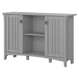 bush furniture salinas accent storage cabinet with doors, cape cod gray